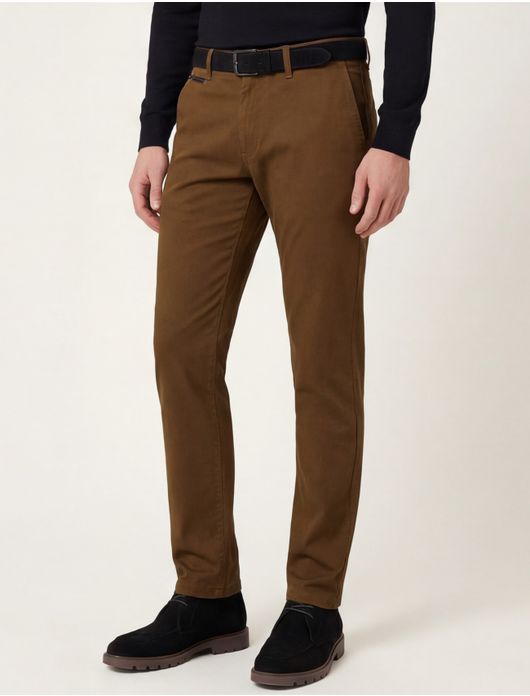Gardeur modern fit benny-3 pantalon bruin