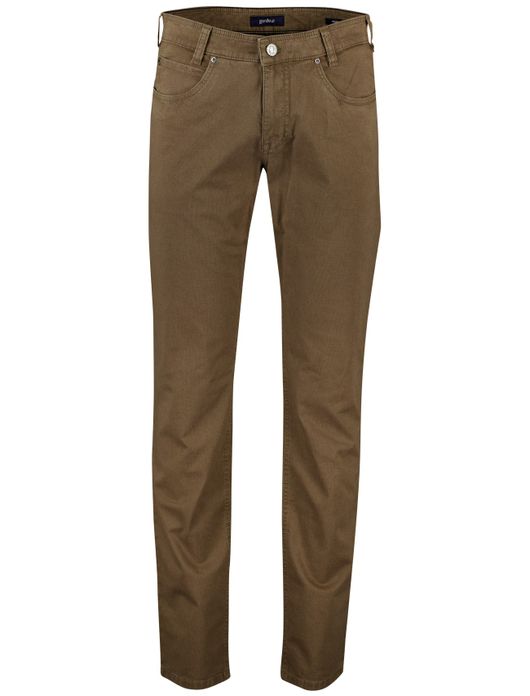 Gardeur Pantalon 5-p bruin effen