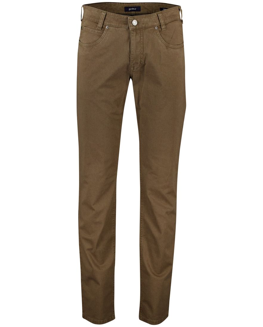 Gardeur Pantalon Bill 5-p bruin normale fit
