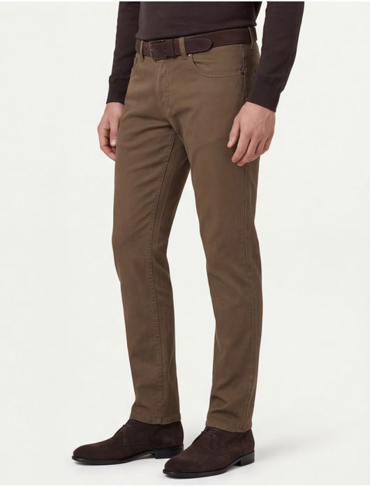 Gardeur Pantalon 5-p bruin effen