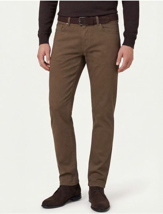 Gardeur Pantalon 5-p bruin effen