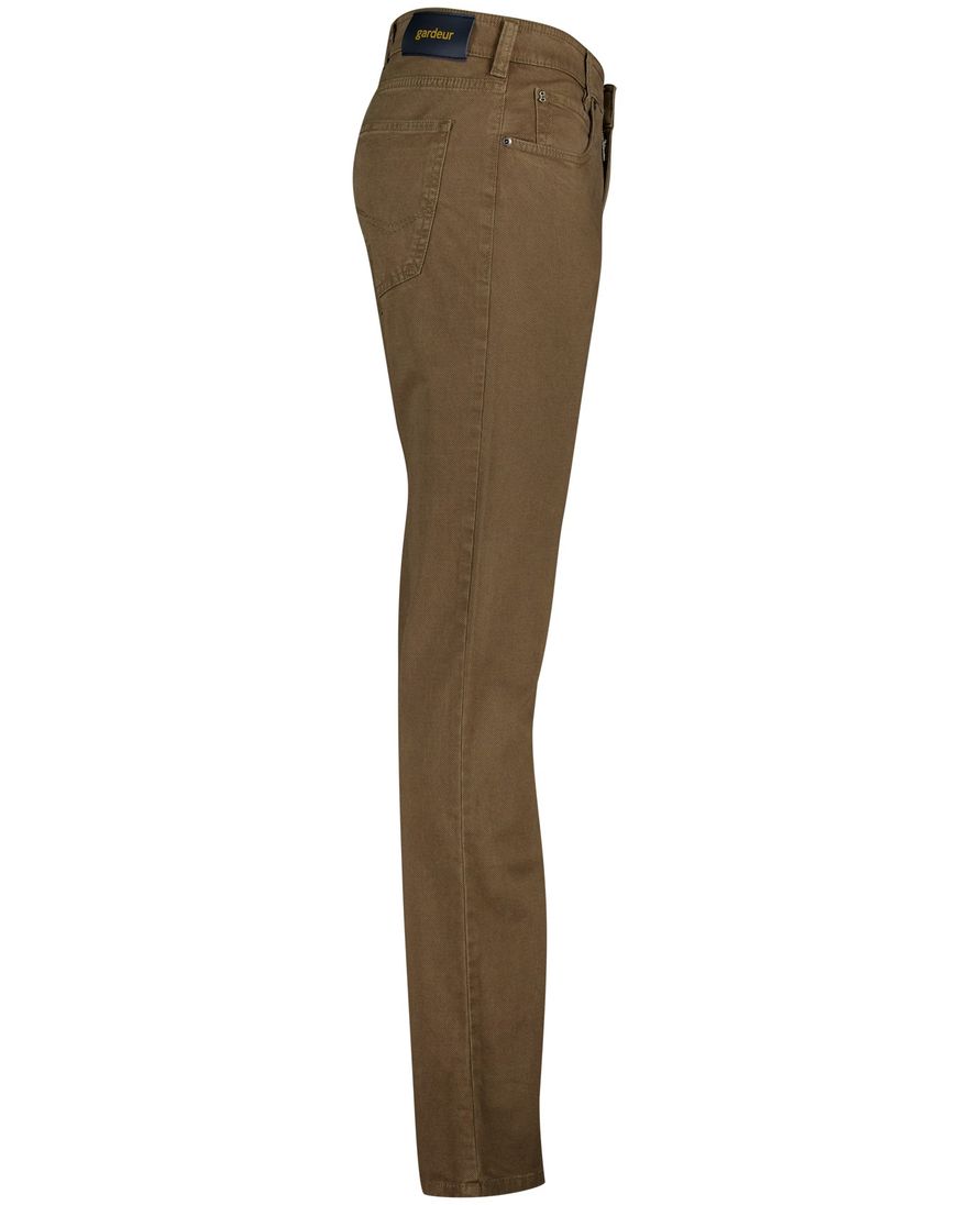 Gardeur Pantalon Bill 5-p bruin normale fit