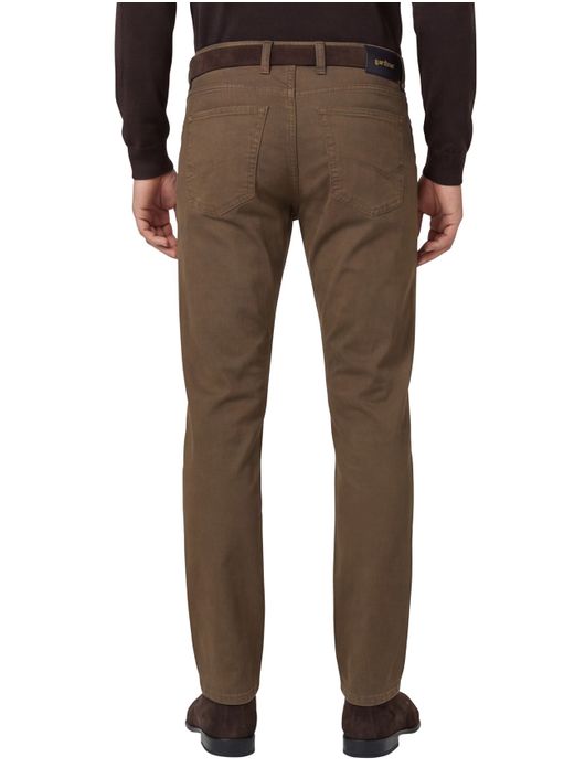 Gardeur Pantalon 5-p bruin effen
