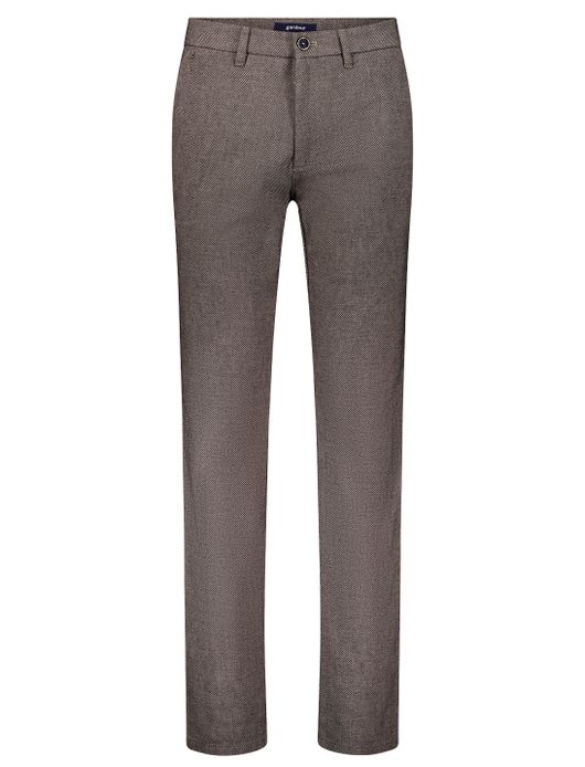 Gardeur pantalon bruin modern fit katoen