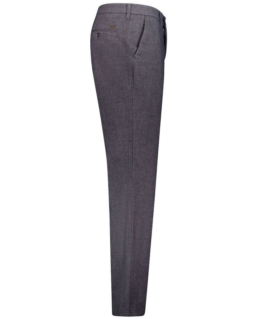 Gardeur katoenen broek grijs effen normale fit