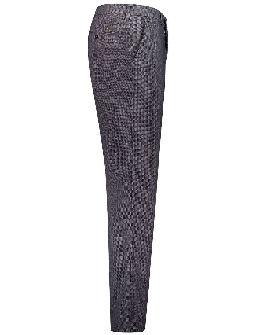 katoenen broek Gardeur grijs effen normale fit