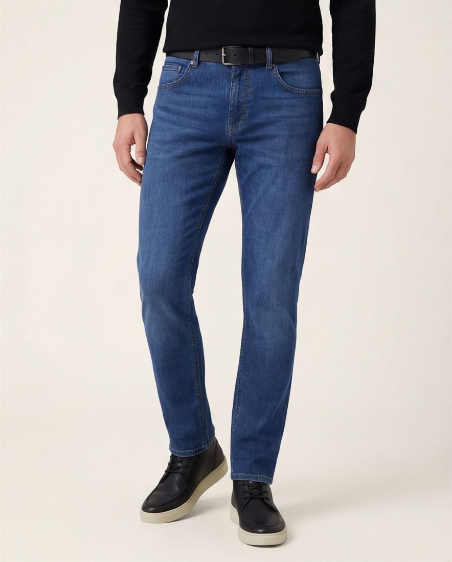 Gardeur Pantalon Bradley 5-pocket spijker denim