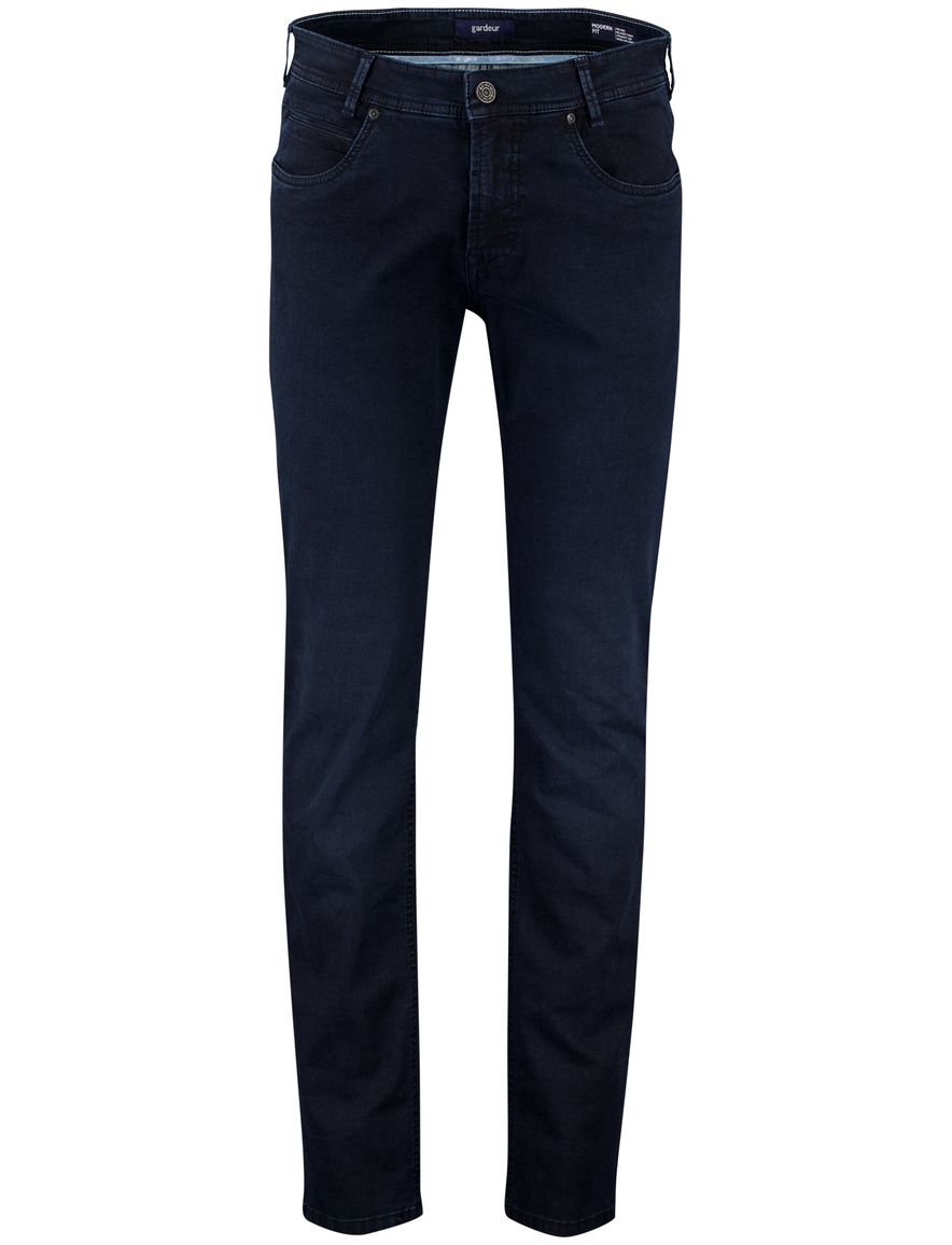 Gardeur Pantalon Bradley 5-pocket donkerblauw effen