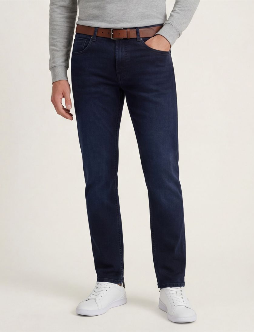Gardeur 5-pocket donkerblauw Pantalon Bradley
