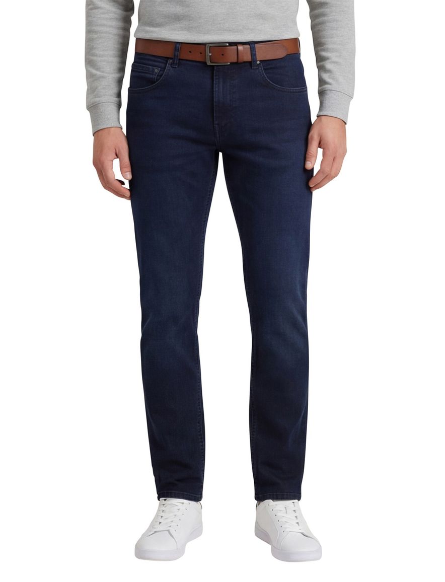 Gardeur Pantalon Bradley 5-pocket donkerblauw effen