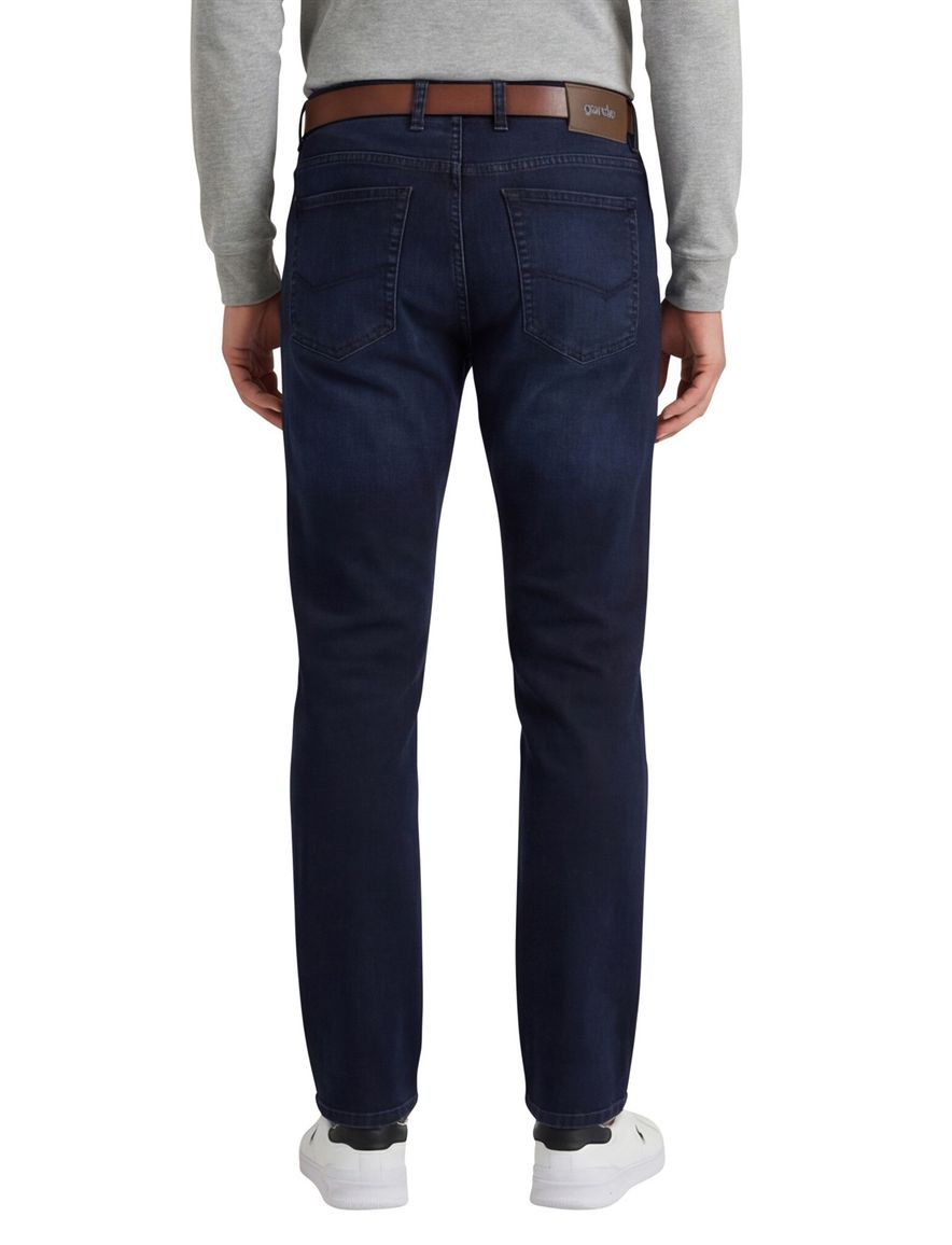Gardeur Pantalon Bradley 5-pocket donkerblauw effen