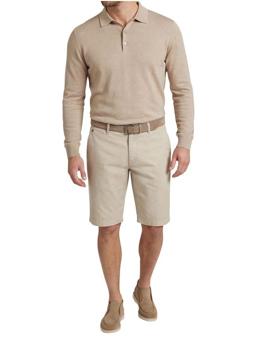 Gardeur Pantalon katoen Beige kort