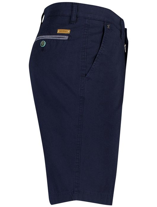 Gardeur Pantalon kort donkerblauw katoen