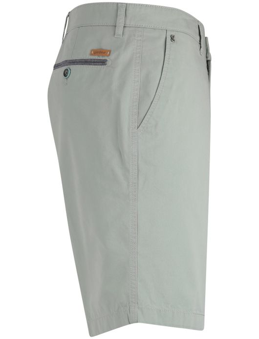 Gardeur modern fit korte broek katoen groen effen