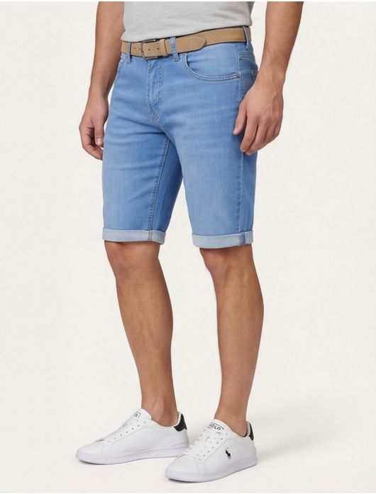 Gardeur Bermuda John jeans lichtblauw kort