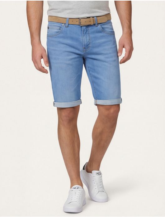 Gardeur Bermuda John jeans lichtblauw kort