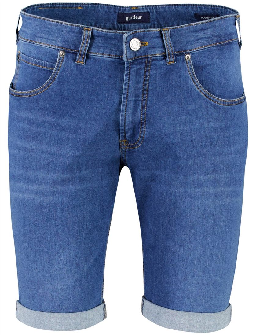 Gardeur Bermuda John jeans blauw kort katoen
