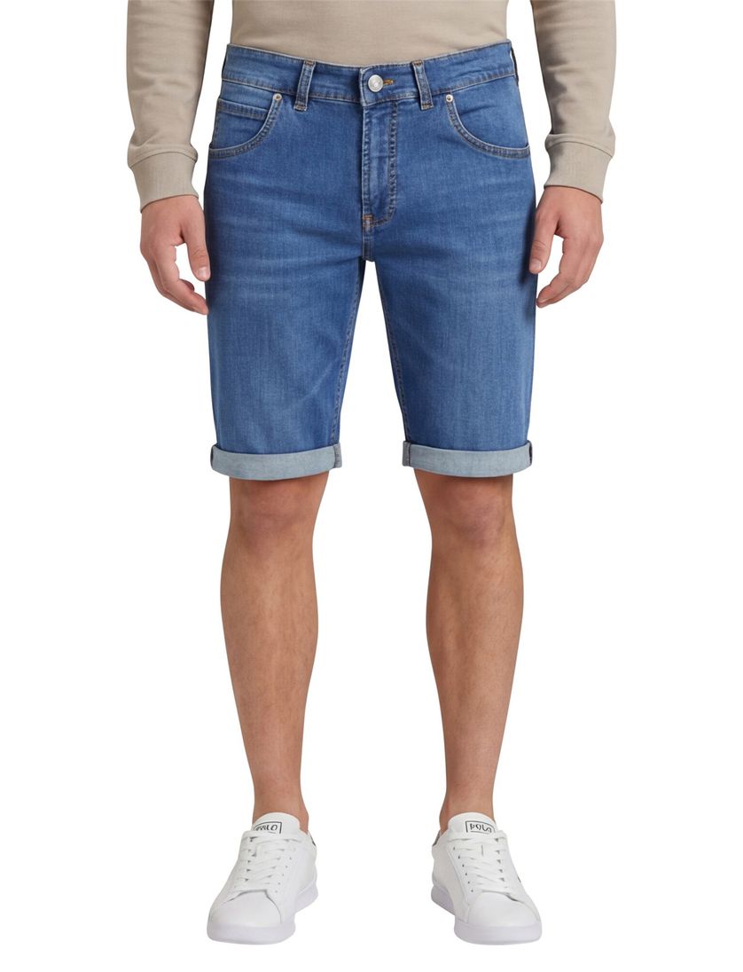 Gardeur Bermuda John jeans blauw kort katoen