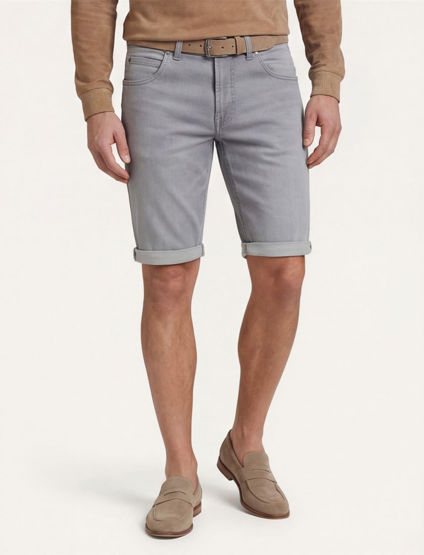 Gardeur Bermuda John jeans grijs katoen