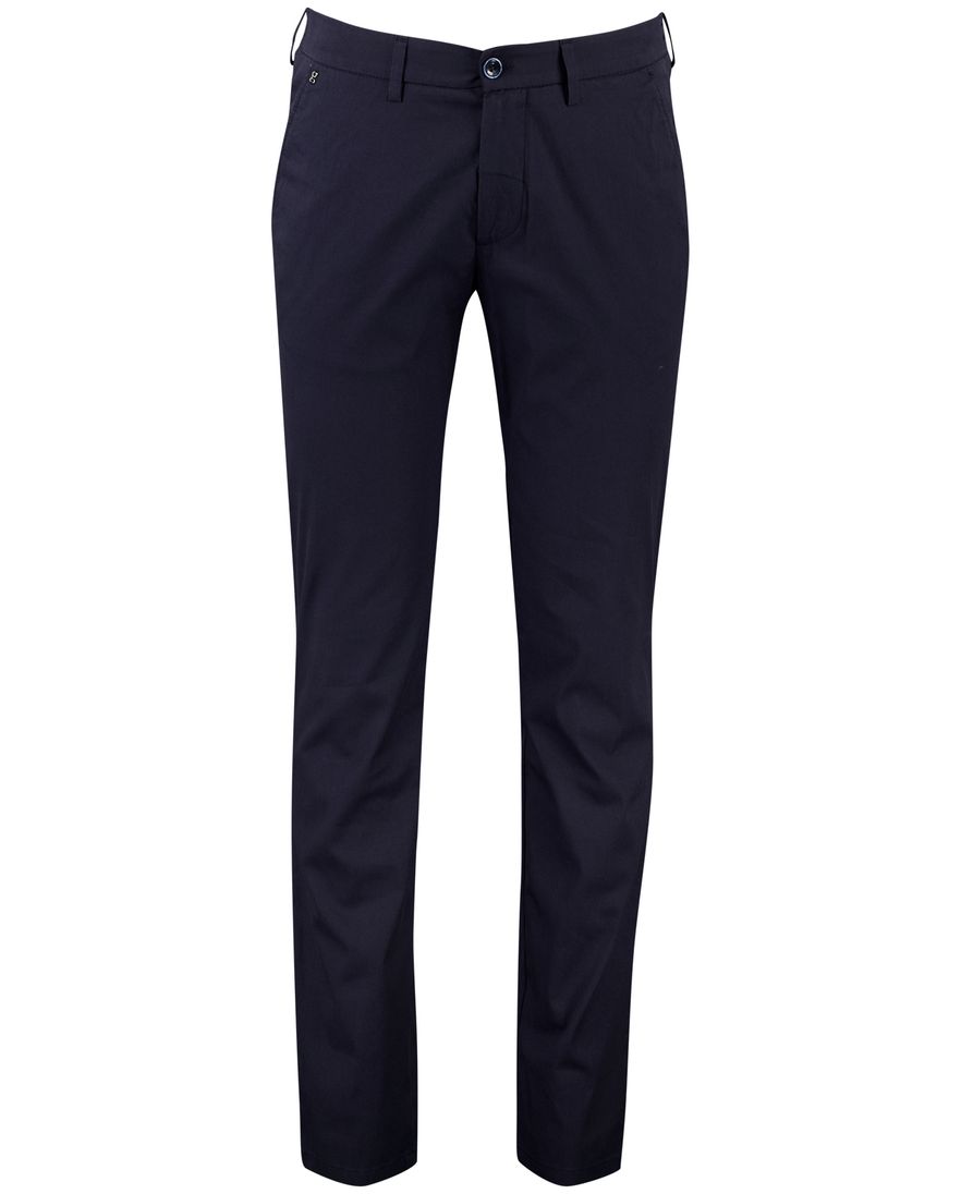 Gardeur Pantalon Tonic donkerblauw katoen effen
