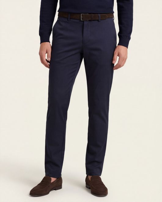 Gardeur Pantalon Tonic donkerblauw katoen