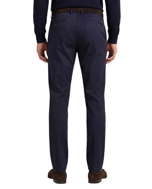 Gardeur Pantalon Tonic donkerblauw katoen