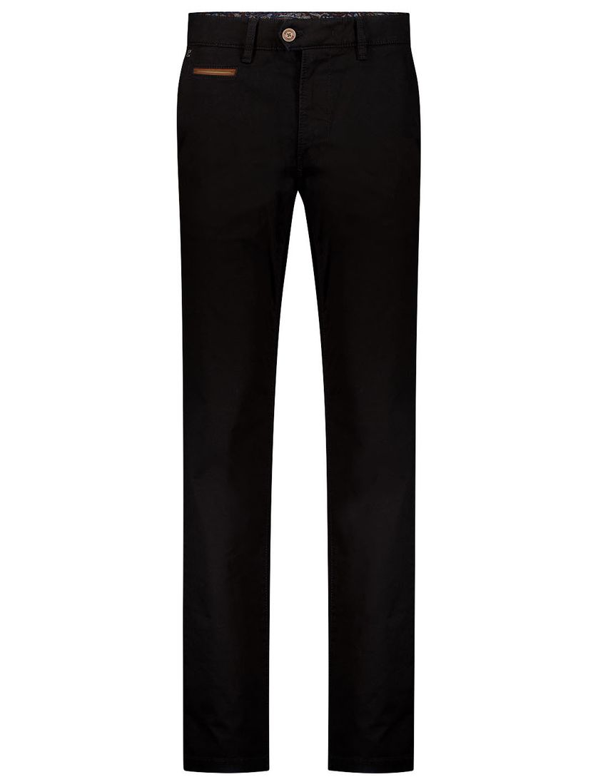 Gardeur pantalon zwart Benny-3 Modern Fit effen