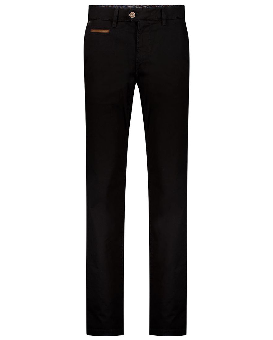 Gardeur pantalon zwart Benny-3 Modern Fit flatfront
