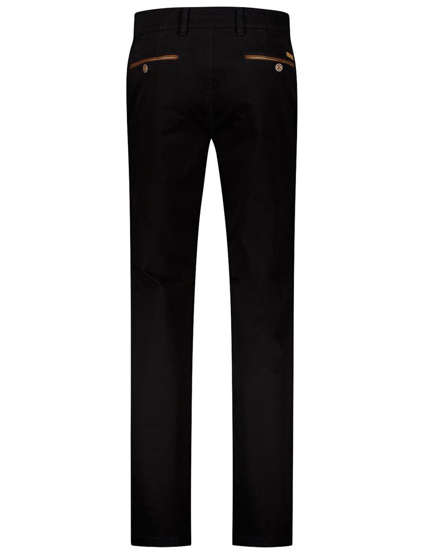 Gardeur pantalon zwart Benny-3 Modern Fit effen