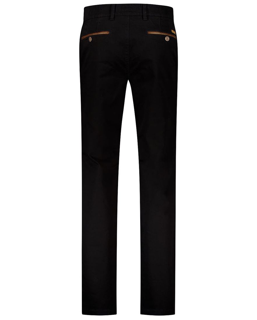 Gardeur pantalon zwart Benny-3 Modern Fit flatfront