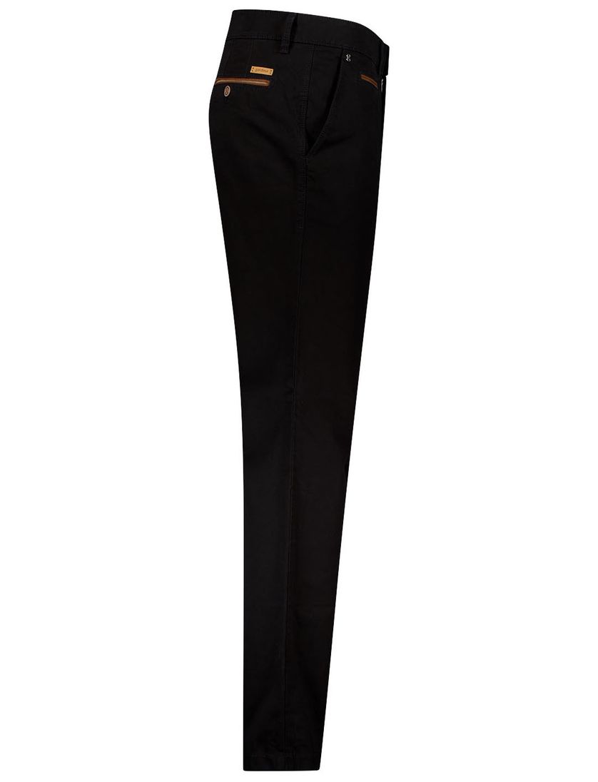 Gardeur pantalon zwart Benny-3 Modern Fit effen