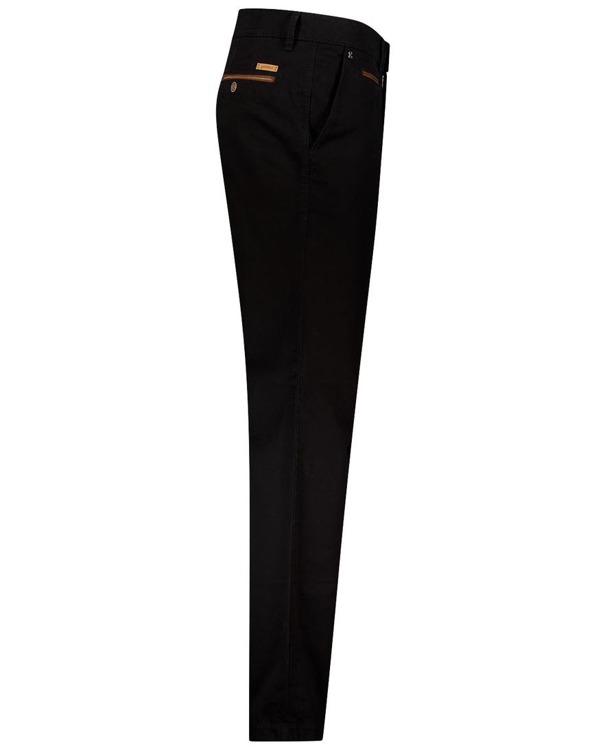 Gardeur pantalon zwart Benny-3 Modern Fit flatfront