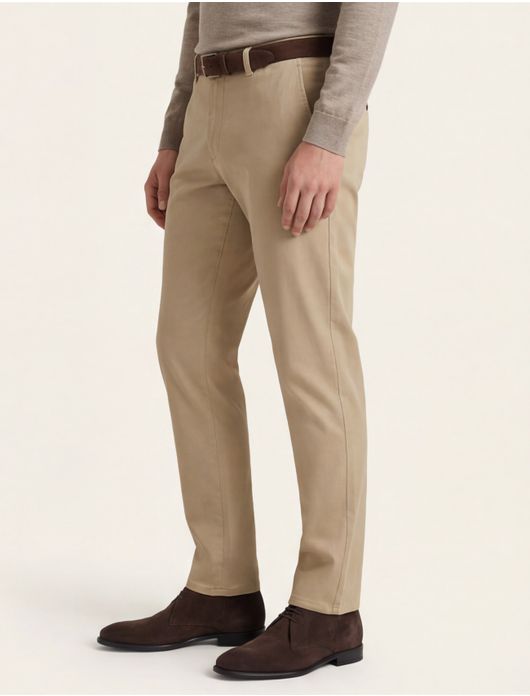 katoenen broek beige Gardeur