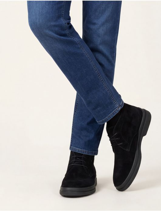 Van Bommel scheoenen zwart suede