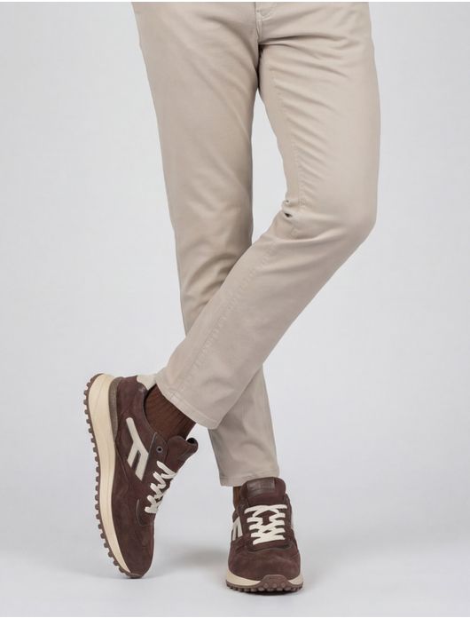 Sneakers Floris van Bommel bruin