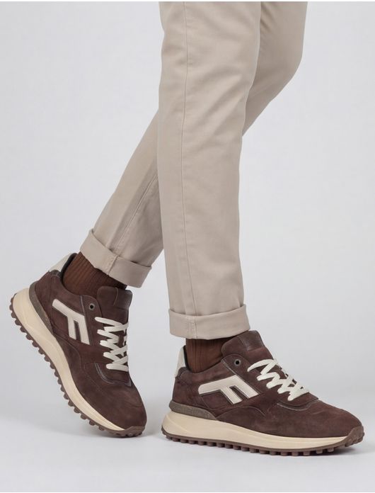 Sneakers Floris van Bommel bruin