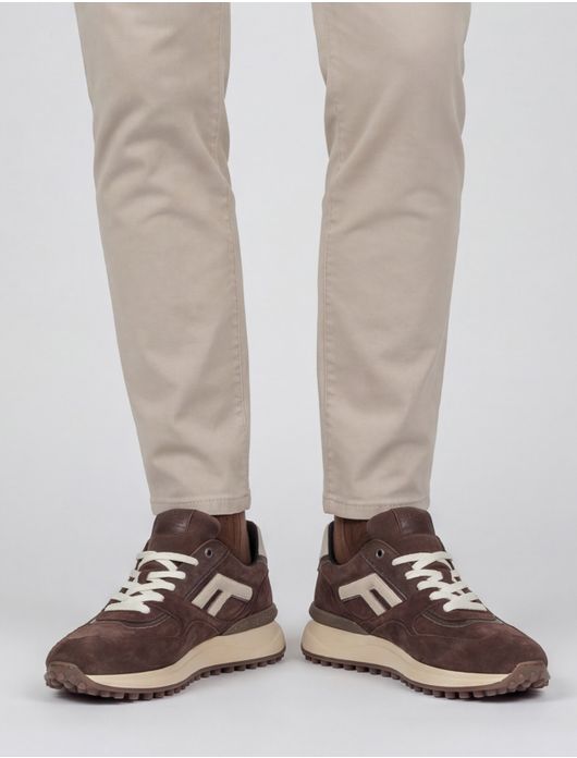 Sneakers Floris van Bommel bruin