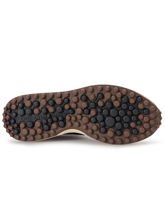 Floris van Bommel sneaker donkerblauw hoge zool