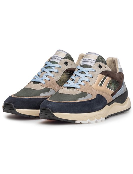 Floris van Bommel sneaker beige textiel