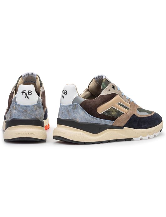 Floris van Bommel sneaker beige textiel