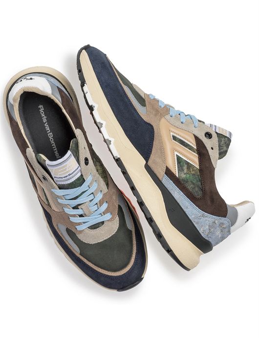 Floris van Bommel sneaker beige textiel