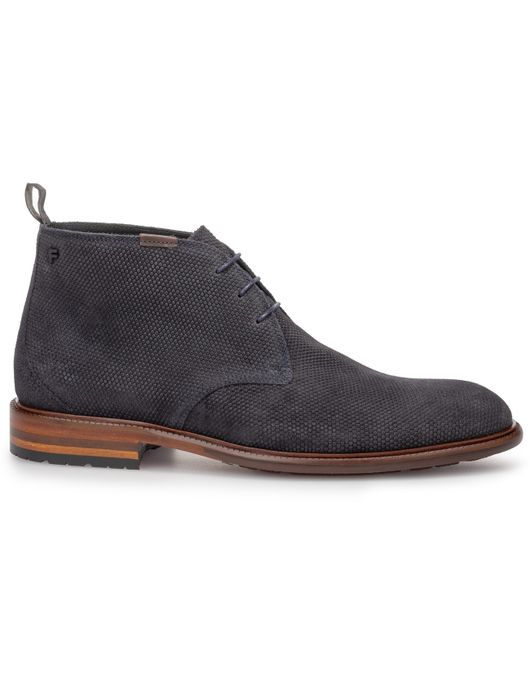 Floris van Bommel schoenen suede blauw