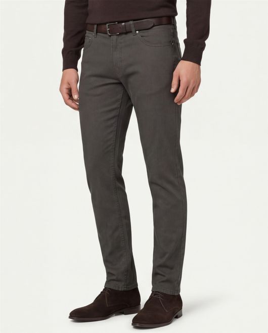 Broek donkergrijs 5-p Brax