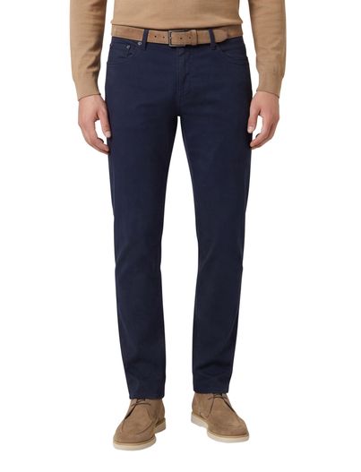 Brax Pantalon Brax Chuck donkerblauw effen katoen