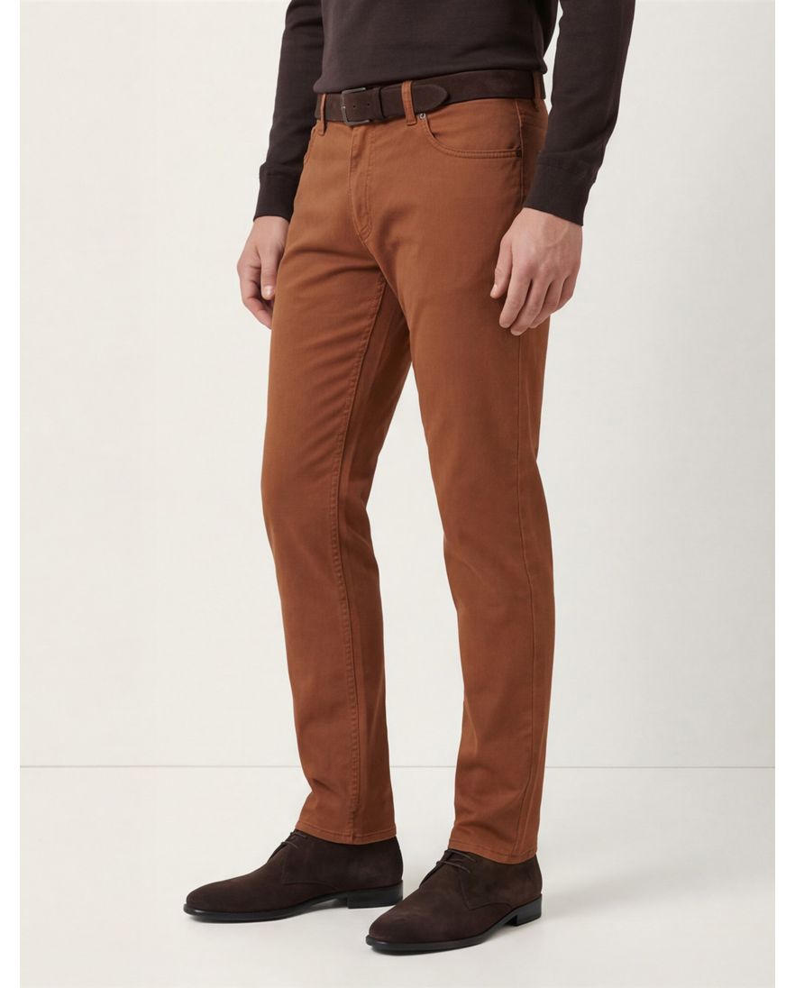 Brax Chuck broek 5-pocket oranje effen