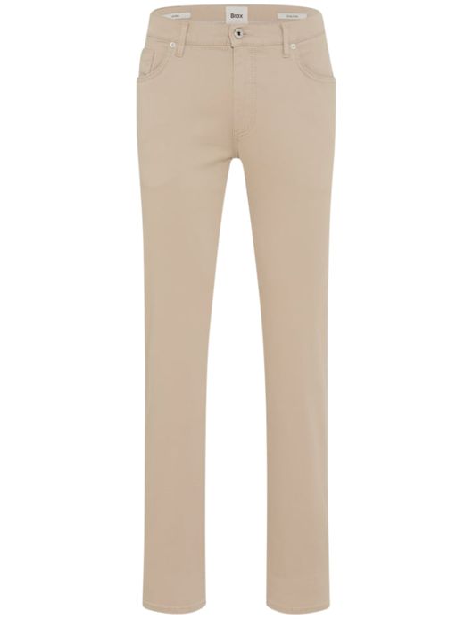 Brax pantalon 5-pocket beige effen