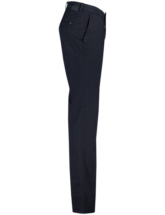 Brax pantalon effen donkerblauw normale fit