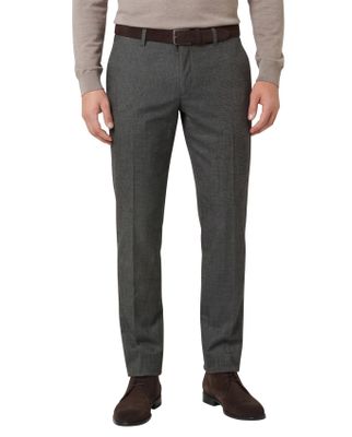 Brax Brax Fabio pantalon gemeleerd grijs katoen wijde fit