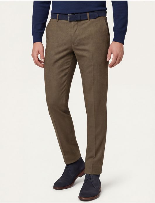 Brax Fabio pantalon katoen bruin