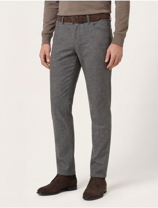 wollen pantalon grijs Brax Chuck